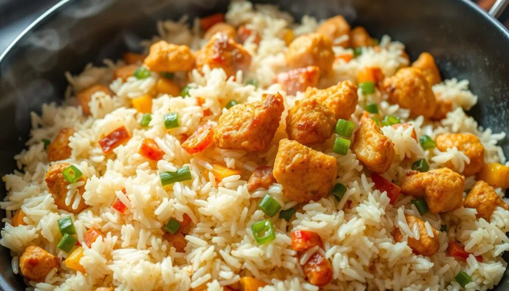 vegetarian chicken fried rice